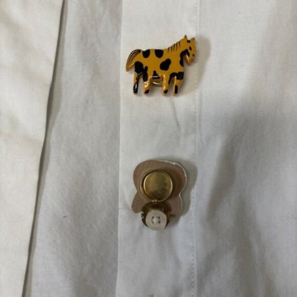 Button Covers - cats, butterfly, farm animals - just clip on buttons - Picture 4 of 5